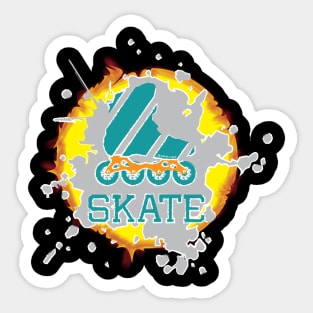 roller blade xplosion Sticker